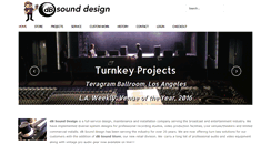 Desktop Screenshot of dbsounddesign.com
