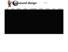 Tablet Screenshot of dbsounddesign.com